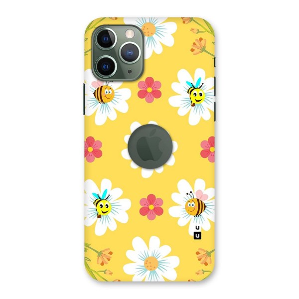 Happy Flowers Back Case for iPhone 11 Pro Logo  Cut